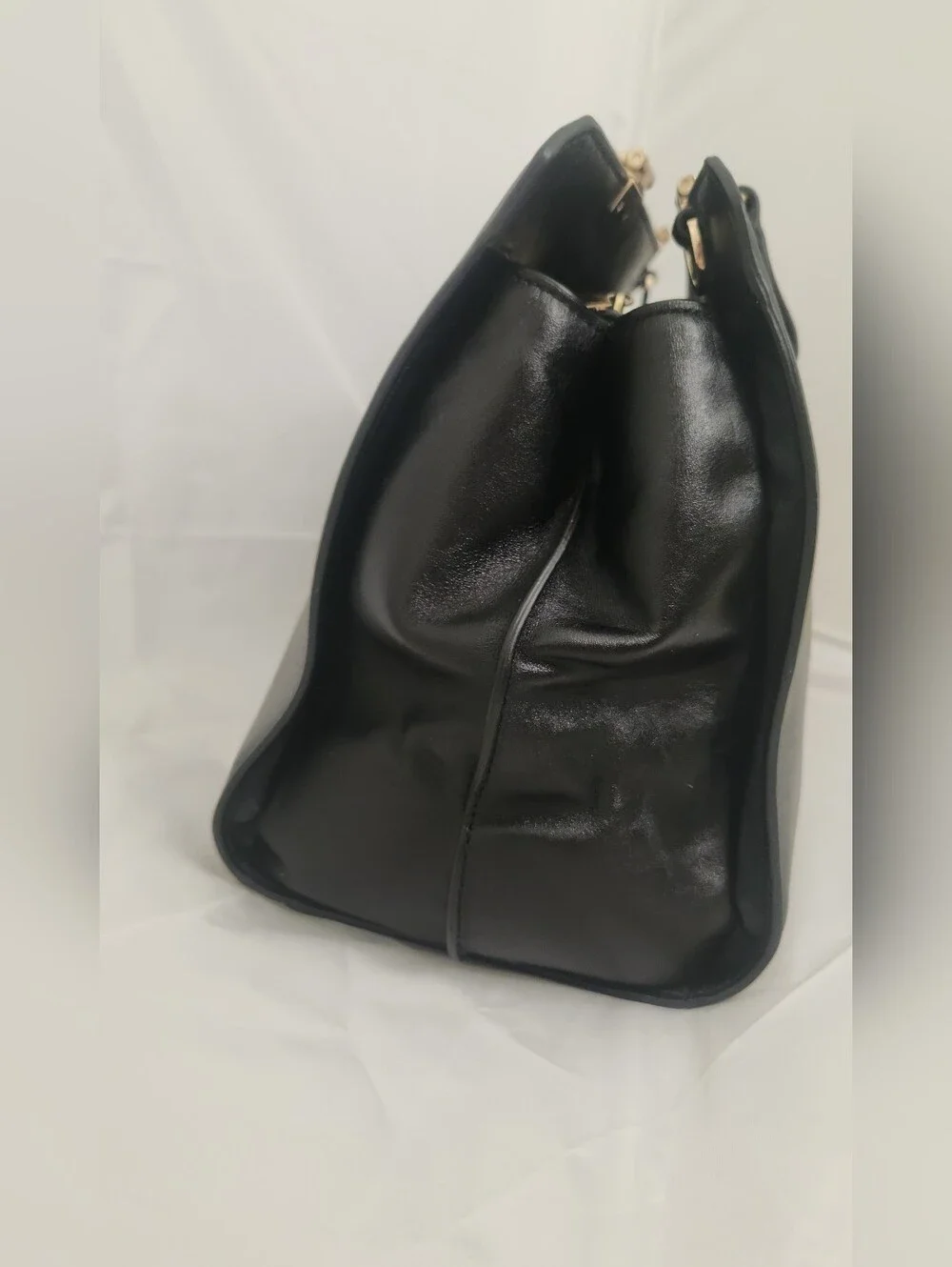 Coach Vintage Margot Carryall Large Black Leather Satchel GORGEOUS INTERIOR!!!!!
